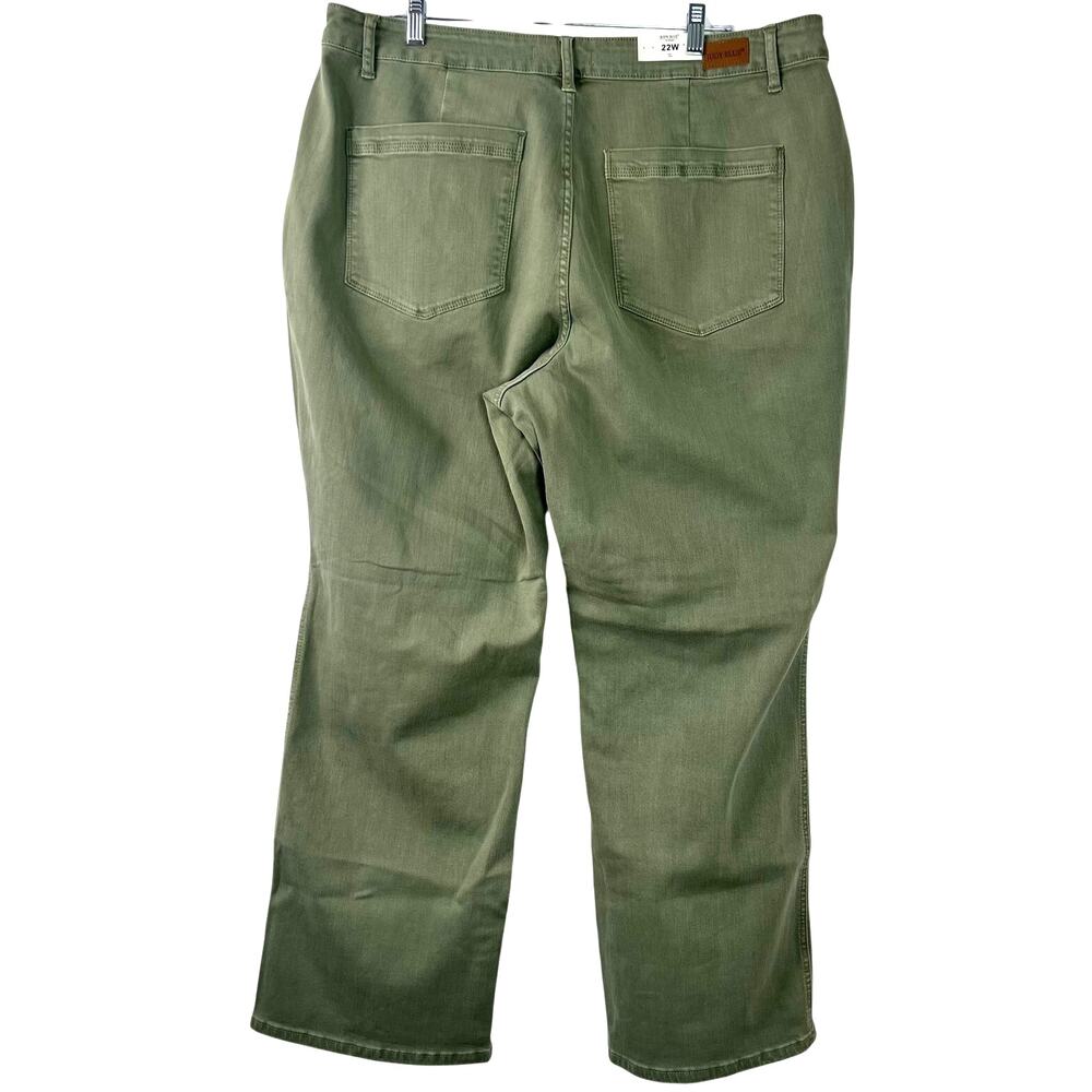 Judy Blue Greenwich High Rise Front Seam Stretch Denim Jean Women 22W Sage Green - Picture 4 of 16